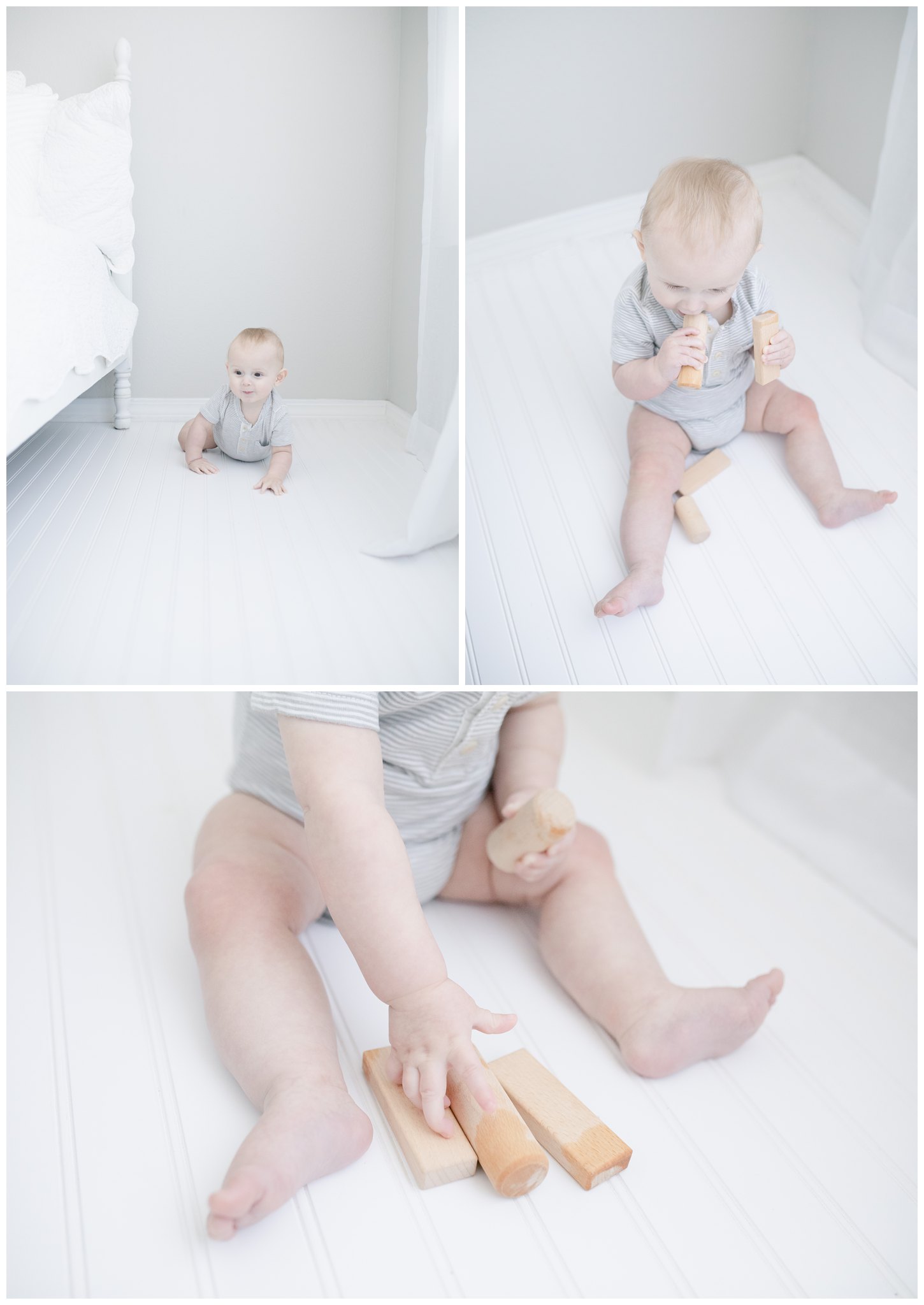 6 months baby photos with baby crawling 