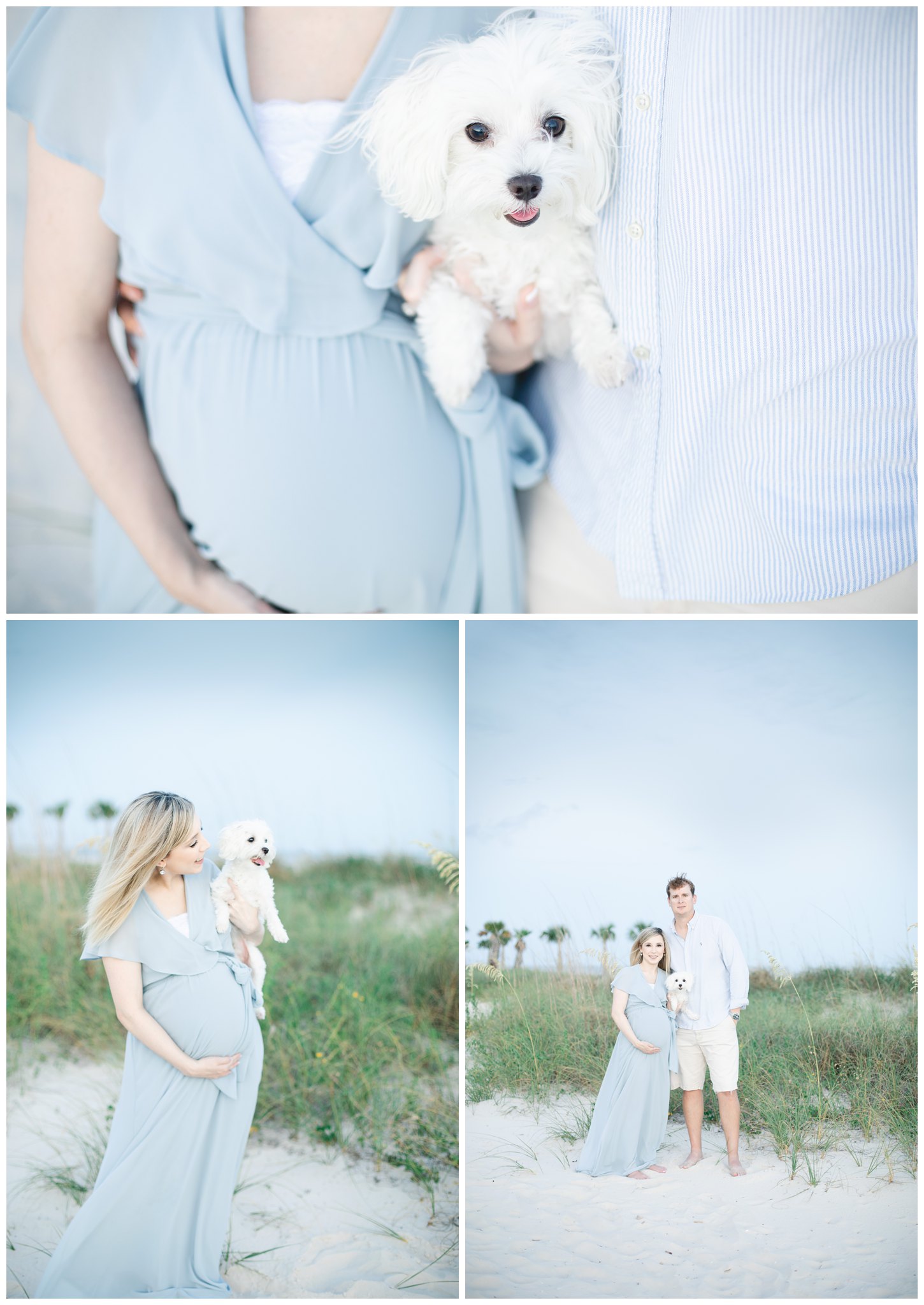 pregnant mom with dog for maternity photos