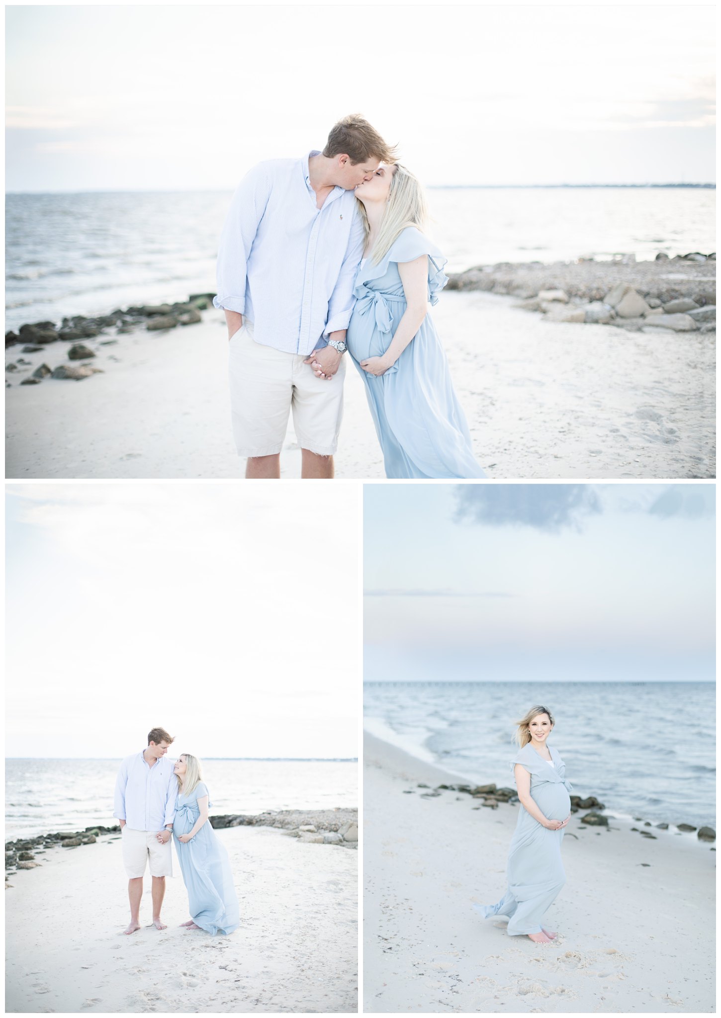 maternity session by ocean