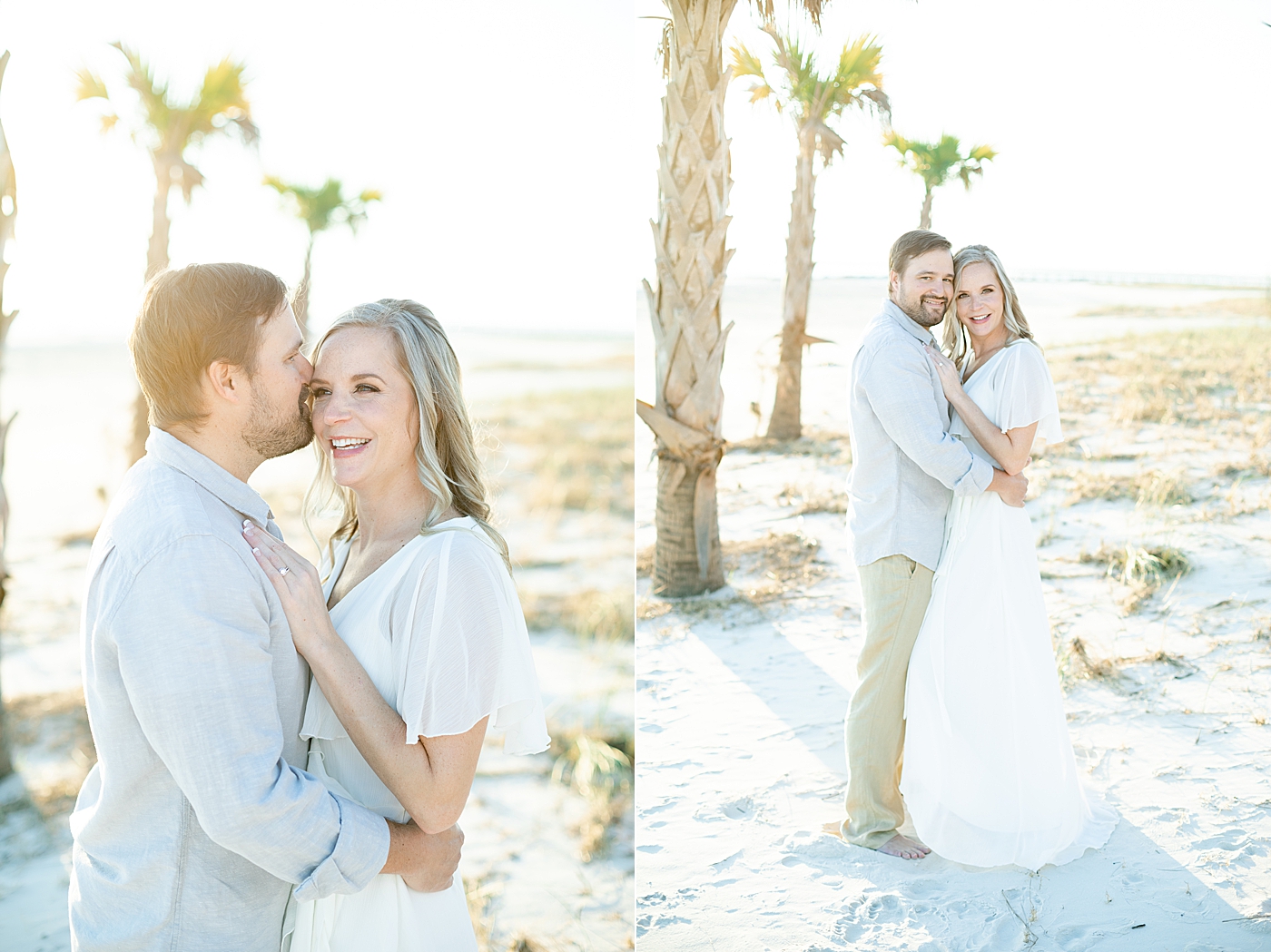 Couple celebrates anniversary on the beach with family photoshoot. Photo by Little Sunshine Photography.