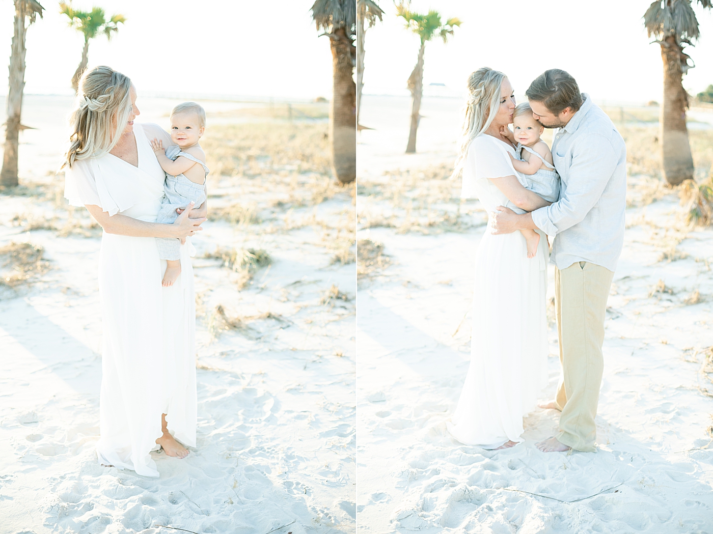 Mom and Dad loving on their son. Photo by Little Sunshine Photography.