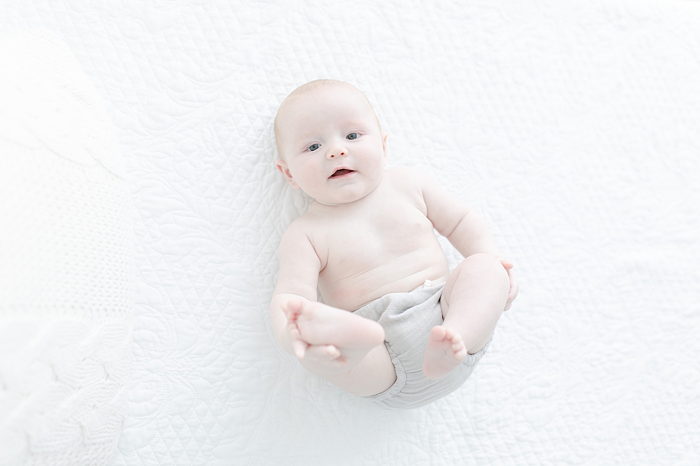 Milestone photos with Hattiesburg baby photographer, Little Sunshine Photography.