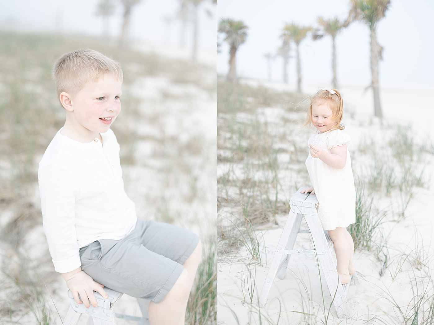 Children's portraits on the beach. Photo by Little Sunshine Photography.