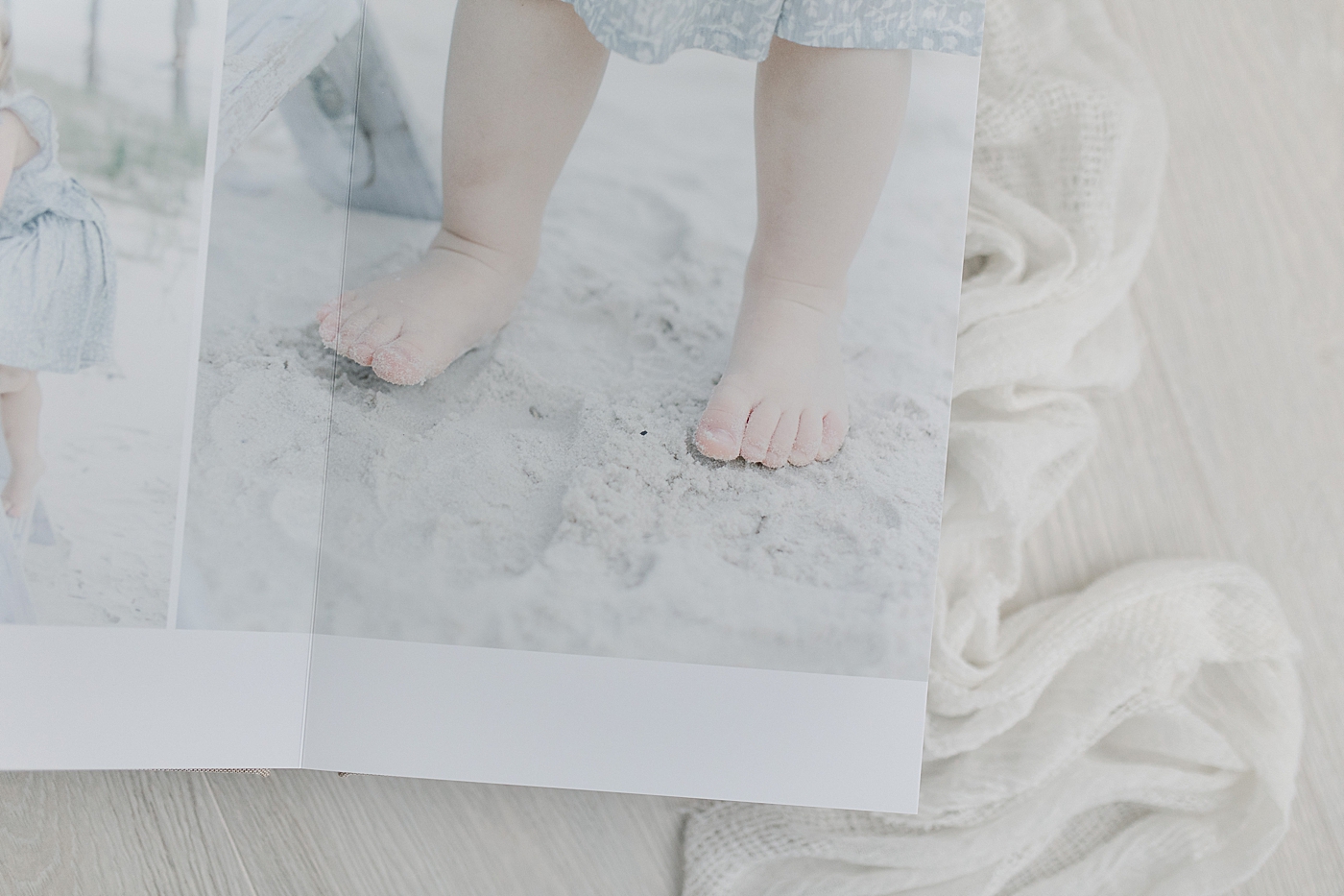 Detail of album artwork of baby toes | Photo by Little Sunshine Photography